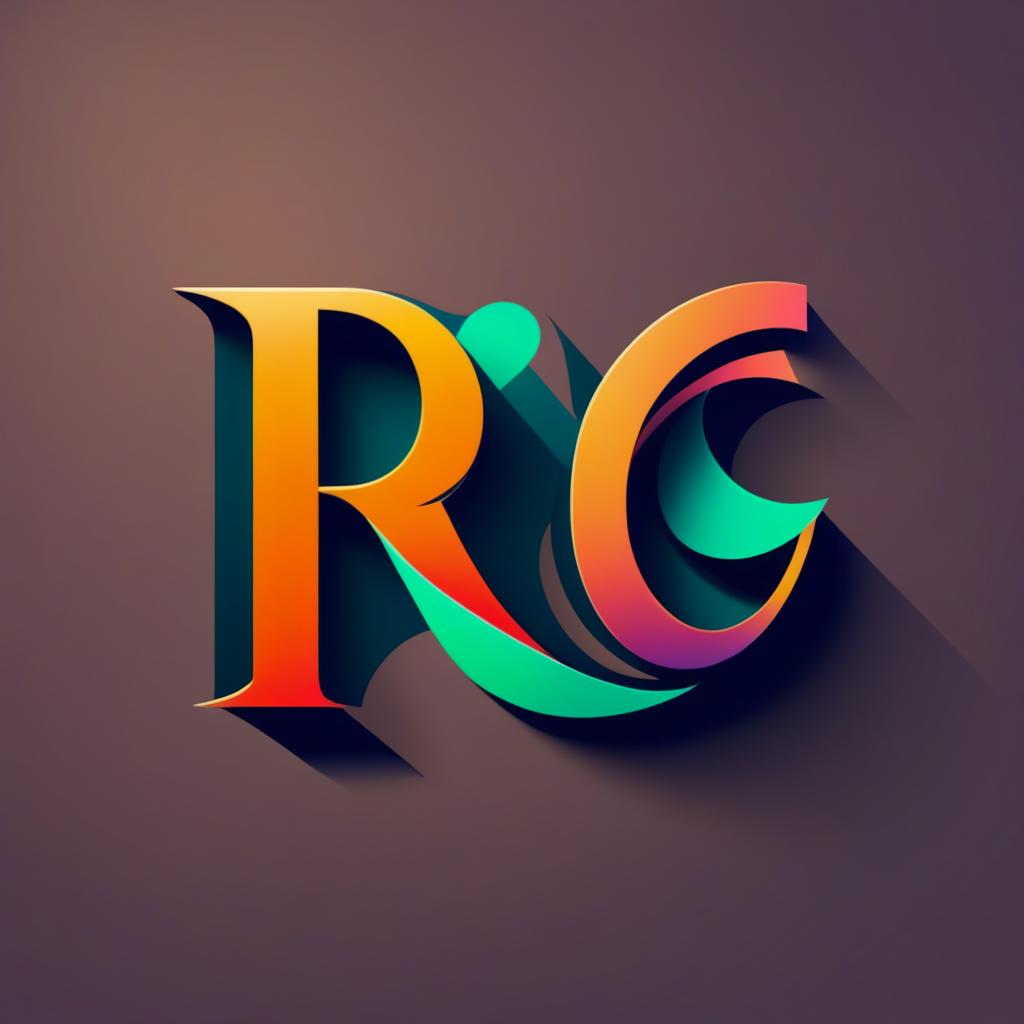  Logo, (threeDRender style), Create a letterform logo for ‘REG Fashion’ featuring a stylish ‘R’, to reflect the brand’s trendy and contemporary fashion offerings.