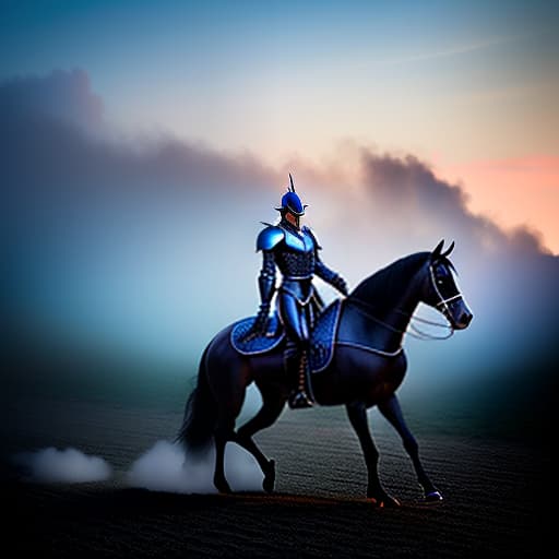 dvarchmodern A dark haired elf of the male gender in blue armor sits on a white horse, rides through a gloomy plain, glows in the darkness, oil, impressionism. hyperrealistic, full body, detailed clothing, highly detailed, cinematic lighting, stunningly beautiful, intricate, sharp focus, f/1. 8, 85mm, (centered image composition), (professionally color graded), ((bright soft diffused light)), volumetric fog, trending on instagram, trending on tumblr, HDR 4K, 8K