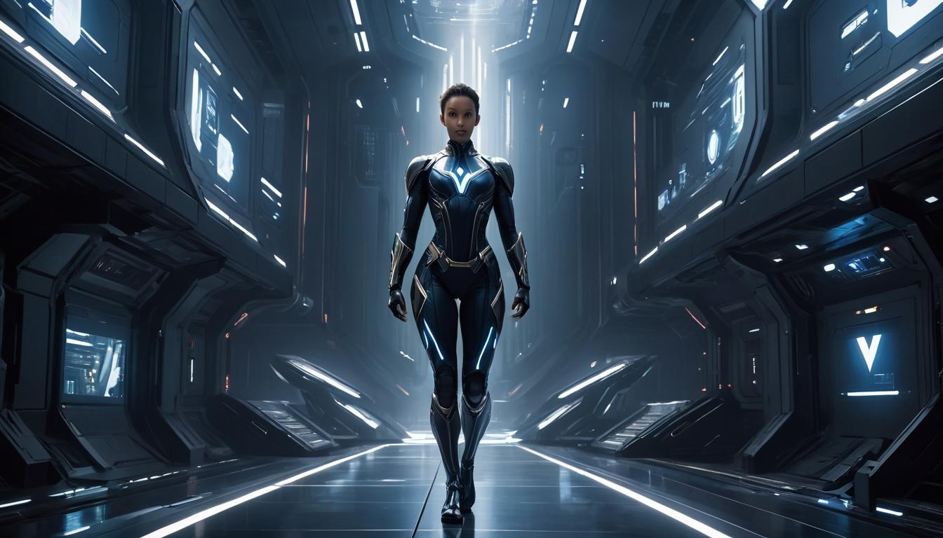  civilization within federation, crucial roles, intricate ballet, cosmic symphony, interconnected, collaborative, vital, high tech clothing clad in sleek, futuristic costume with metallic accents and form fitting designs, marvel superhero comics style, unreal engine rendering