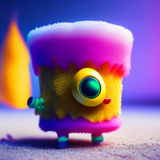  sponge bob cute small gaming character hyperrealistic, full body, detailed clothing, highly detailed, cinematic lighting, stunningly beautiful, intricate, sharp focus, f/1. 8, 85mm, (centered image composition), (professionally color graded), ((bright soft diffused light)), volumetric fog, trending on instagram, trending on tumblr, HDR 4K, 8K