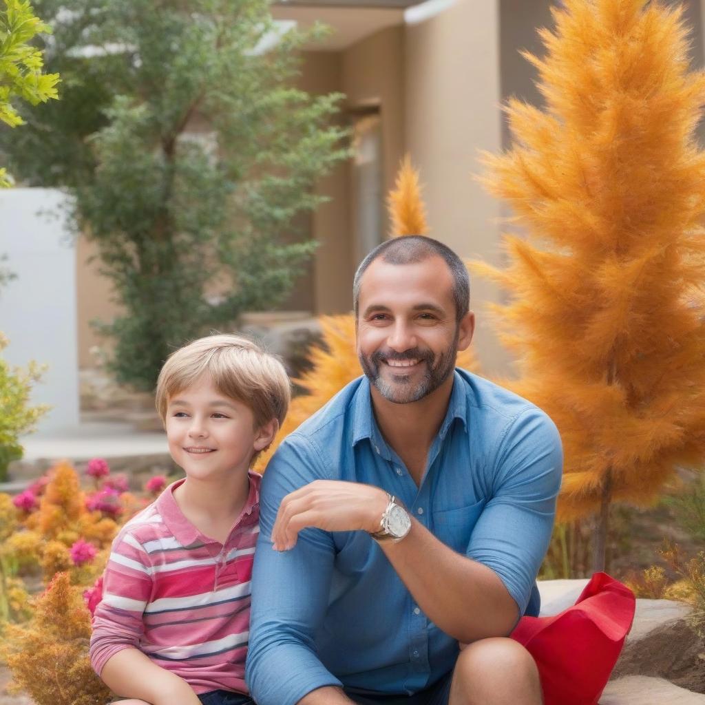  A man sits in grade 1 with children