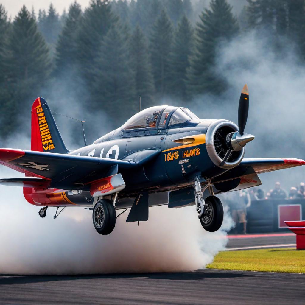  Brief description: Hellcats n track hawks hyperrealistic, full body, detailed clothing, highly detailed, cinematic lighting, stunningly beautiful, intricate, sharp focus, f/1. 8, 85mm, (centered image composition), (professionally color graded), ((bright soft diffused light)), volumetric fog, trending on instagram, trending on tumblr, HDR 4K, 8K