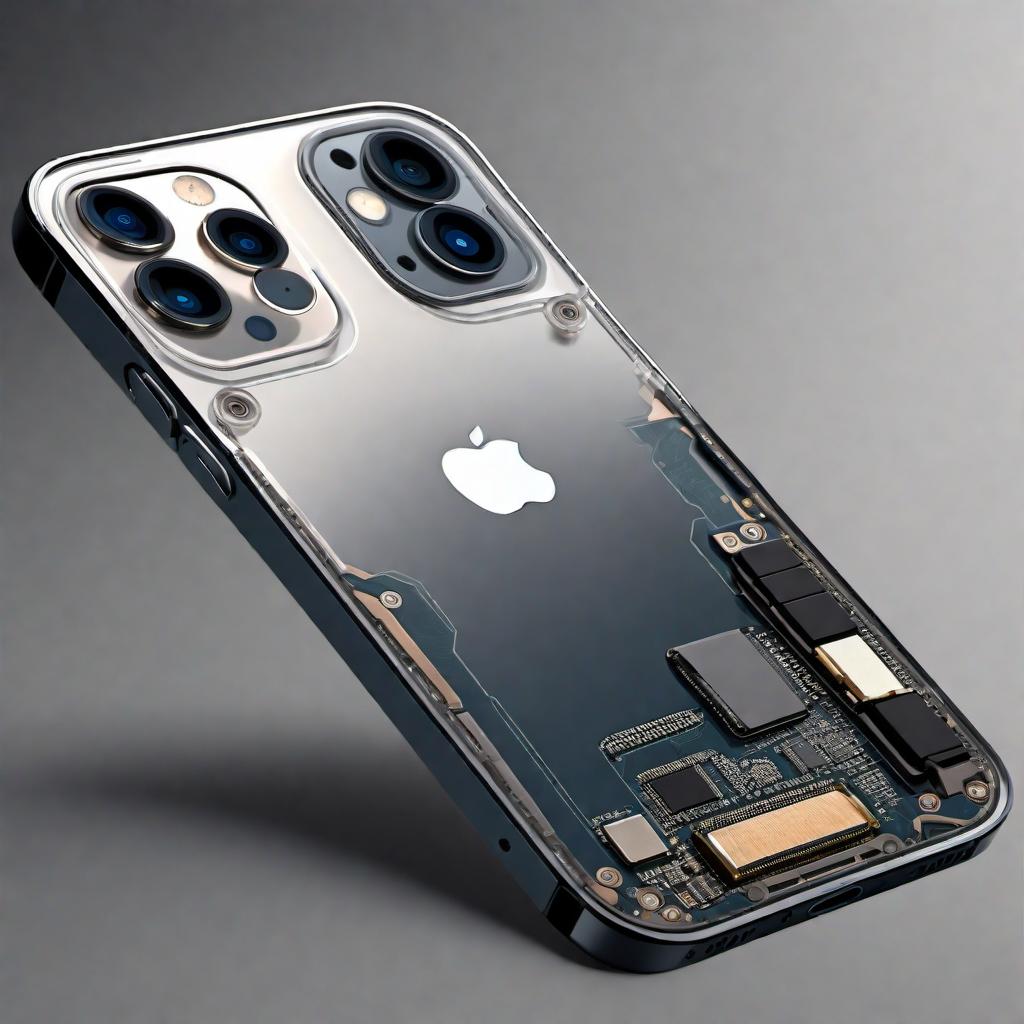  A detailed schematic diagram of an iPhone 12 mini. The diagram should include: - Internal components like the motherboard, battery, camera modules, and speakers - Connectivity ports and buttons - Placement of antennas - Layout of the screen and touch digitizer - Annotation of key components for clarity. The design should be clean and technical, resembling a blueprint or technical drawing. hyperrealistic, full body, detailed clothing, highly detailed, cinematic lighting, stunningly beautiful, intricate, sharp focus, f/1. 8, 85mm, (centered image composition), (professionally color graded), ((bright soft diffused light)), volumetric fog, trending on instagram, trending on tumblr, HDR 4K, 8K