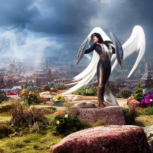  (A sad angel with black wings standing over at tombstone), <lora:3DMM_V12:1>, 3D, highly detailed, 4k, high quality hyperrealistic, full body, detailed clothing, highly detailed, cinematic lighting, stunningly beautiful, intricate, sharp focus, f/1. 8, 85mm, (centered image composition), (professionally color graded), ((bright soft diffused light)), volumetric fog, trending on instagram, trending on tumblr, HDR 4K, 8K