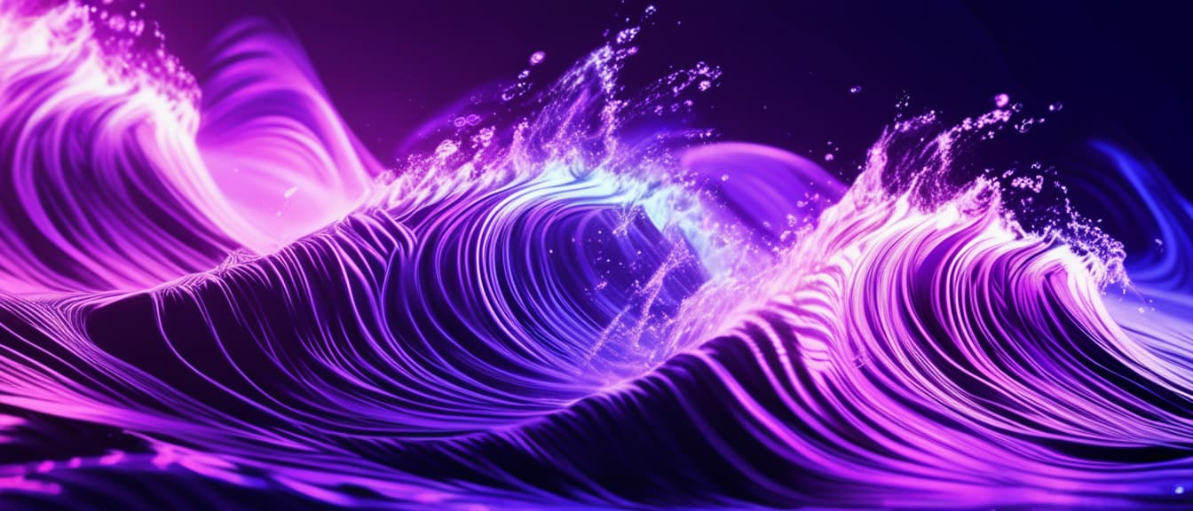  best quality, HD, Ultraviolet Waves Background