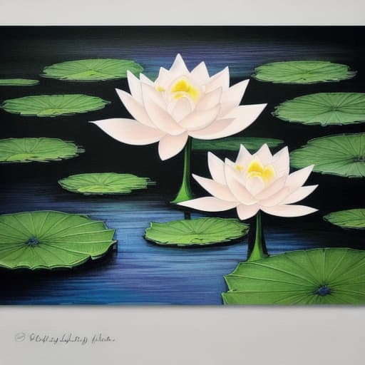  Image of 1 white lotus flower in heaven with serenity tone and holy spirituality mood create overall image in very lovely pastel palette