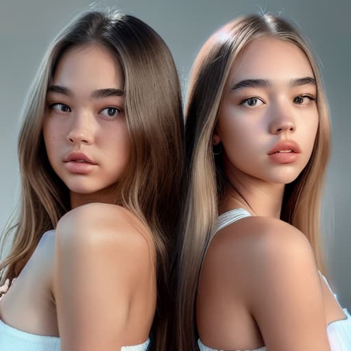  High resolution, high-quality render Charly Jordan and Jennie Kim lovers, woman love woman realistic face, perfect body full body