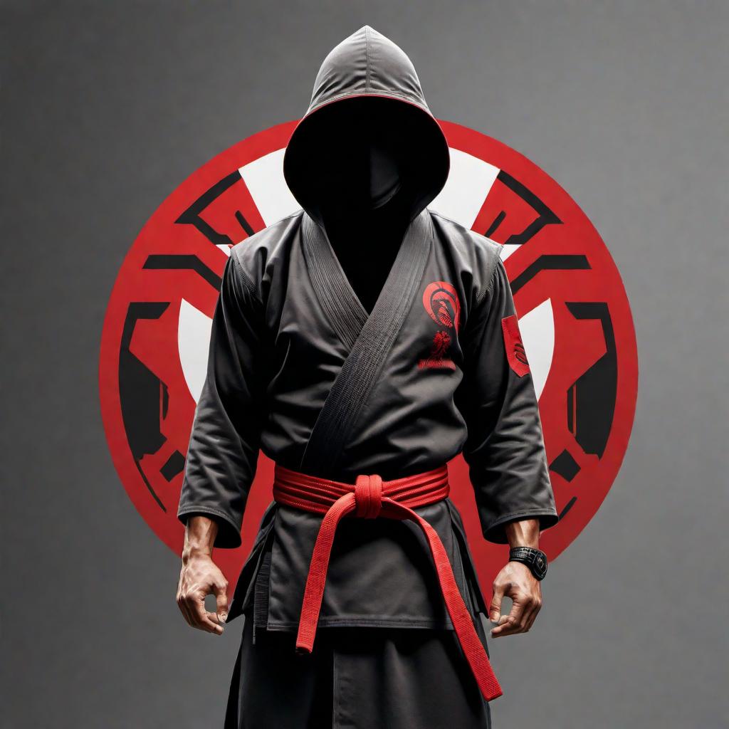  Design a logo for a martial art style called American Combat Ninjutsu. Incorporate elements that represent strength, agility, and a modern twist on traditional martial arts. Use colors like black, red, and silver to convey power and sophistication. The logo should blend martial arts symbols with a contemporary design aesthetic, symbolizing the fusion of tradition and innovation. hyperrealistic, full body, detailed clothing, highly detailed, cinematic lighting, stunningly beautiful, intricate, sharp focus, f/1. 8, 85mm, (centered image composition), (professionally color graded), ((bright soft diffused light)), volumetric fog, trending on instagram, trending on tumblr, HDR 4K, 8K