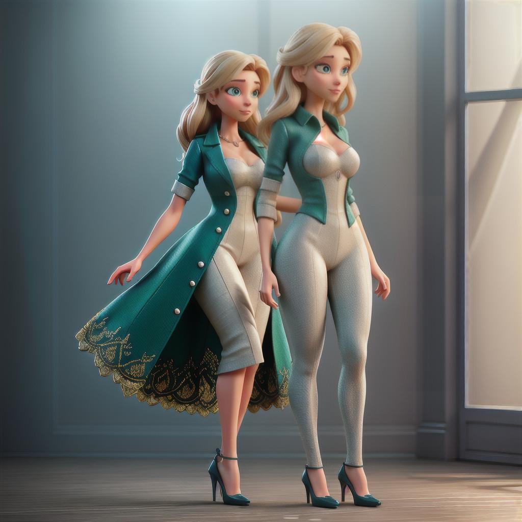   wearing heels hyperrealistic, full body, detailed clothing, highly detailed, cinematic lighting, stunningly beautiful, intricate, sharp focus, f/1. 8, 85mm, (centered image composition), (professionally color graded), ((bright soft diffused light)), volumetric fog, trending on instagram, trending on tumblr, HDR 4K, 8K