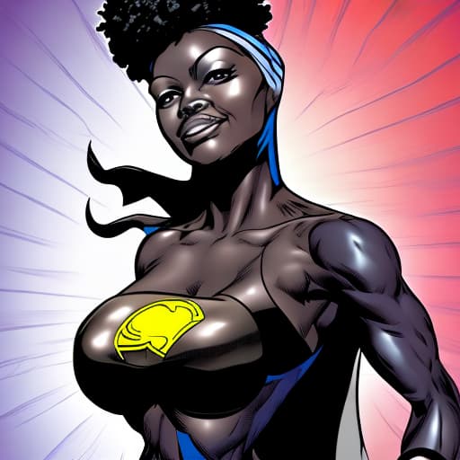  A black female superhero
