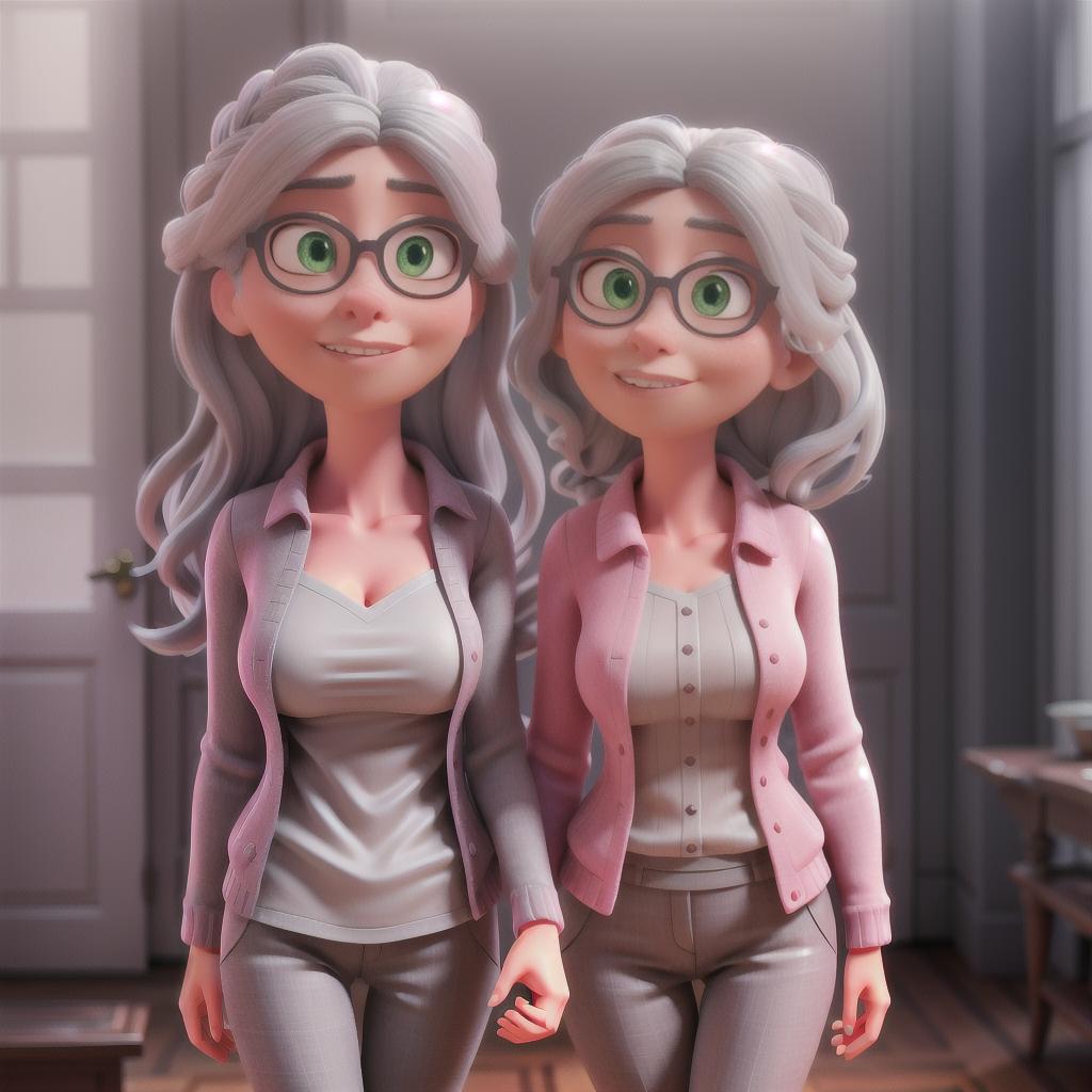  Inside out disgust with gray hair and gray clothes and pink long hair hyperrealistic, full body, detailed clothing, highly detailed, cinematic lighting, stunningly beautiful, intricate, sharp focus, f/1. 8, 85mm, (centered image composition), (professionally color graded), ((bright soft diffused light)), volumetric fog, trending on instagram, trending on tumblr, HDR 4K, 8K