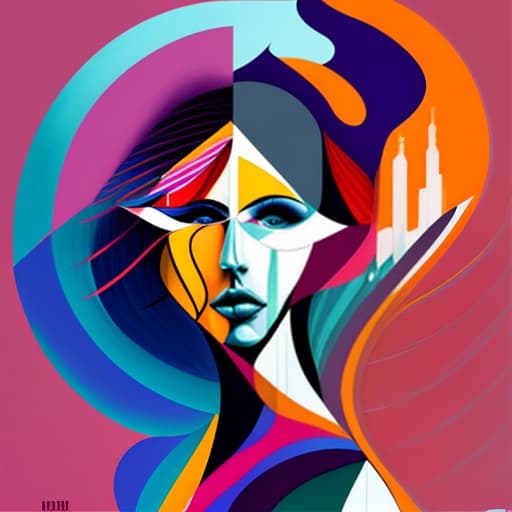 estilovintedois abstract artwork woman