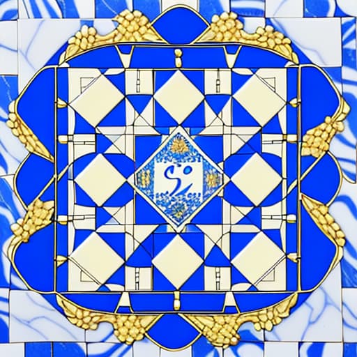  square chessboard with a classic arrangement of numbers and letters to indicate squares. top view combination of blue and white colors. beautifully decorated with golden stones in royal style. without chess pieces. the image will be printed