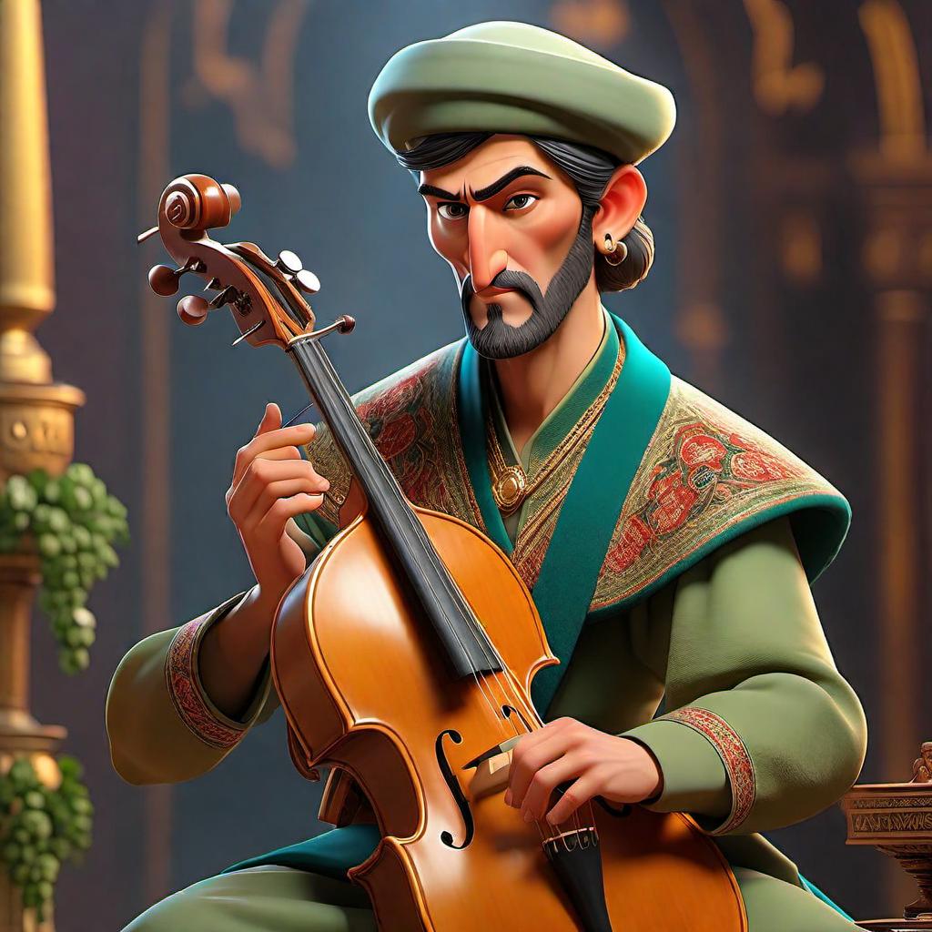  Picture a person whose music list consists of 1% of balalaika genre, 3% of ilahiler genre, 1% of azeri traditional genre, 15% of russian folk genre, 1% of russian jazz genre, 1% of bozlak genre, 7% of mevlevi sufi genre, 1% of russian choir genre, 1% of brass quintet genre, 7% of classic russian pop genre, 1% of baglama genre, 1% of turkish instrumental genre, 1% of russian modern classical genre, 1% of turk sanat muzigi genre, 1% of musique militaire genre, 7% of ney genre, 3% of russian romance genre, 1% of oud genre, 1% of arab folk genre, 1% of epunk genre, 3% of sufi chant genre, 24% of turkish classical genre. This person's style should reflect all the music genres he listens to, from more to less, depending on their dominance. hyperrealistic, full body, detailed clothing, highly detailed, cinematic lighting, stunningly beautiful, intricate, sharp focus, f/1. 8, 85mm, (centered image composition), (professionally color graded), ((bright soft diffused light)), volumetric fog, trending on instagram, trending on tumblr, HDR 4K, 8K