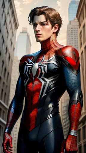 Beautiful as spider man, , masterpieces, top quality, best quality, official art, beautiful and aesthetic, realistic, 4K, 8K
