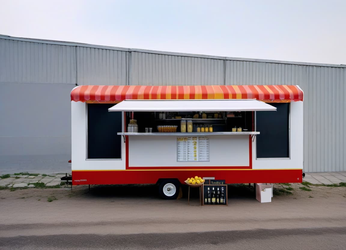  I'm selling lemonade at the food truck on the street. **Транслитерация:** ПрIterator заprops на库ч "ин га дав лных ецівн от адасда. **Транслитерация (анг.):** Prodaj supplier in.lemon.ad yetmua uyilte urent e.vin.d hyperrealistic, full body, detailed clothing, highly detailed, cinematic lighting, stunningly beautiful, intricate, sharp focus, f/1. 8, 85mm, (centered image composition), (professionally color graded), ((bright soft diffused light)), volumetric fog, trending on instagram, trending on tumblr, HDR 4K, 8K