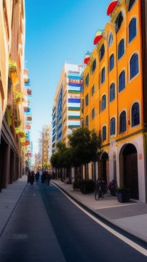  city building terraces, multi colored, people singing on balconies, pop art, modern art, skid row, urban jungle, intricate, highly detailed, HDR 4K, 8K