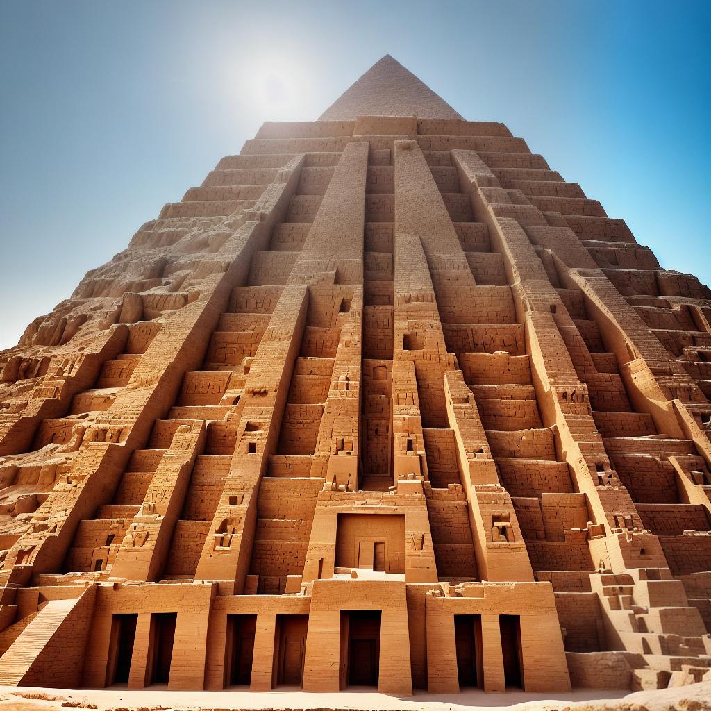  pirámides de Egipto , en construcción hyperrealistic, full body, detailed clothing, highly detailed, cinematic lighting, stunningly beautiful, intricate, sharp focus, f/1. 8, 85mm, (centered image composition), (professionally color graded), ((bright soft diffused light)), volumetric fog, trending on instagram, trending on tumblr, HDR 4K, 8K