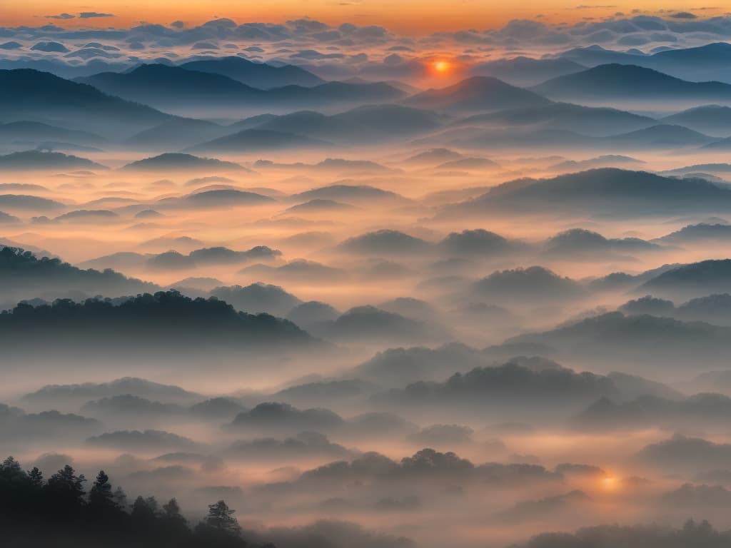  misty sunrise