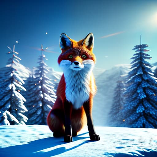 mdjrny-v4 style fox hyperrealistic, full body, detailed clothing, highly detailed, cinematic lighting, stunningly beautiful, intricate, sharp focus, f/1. 8, 85mm, (centered image composition), (professionally color graded), ((bright soft diffused light)), volumetric fog, trending on instagram, trending on tumblr, HDR 4K, 8K