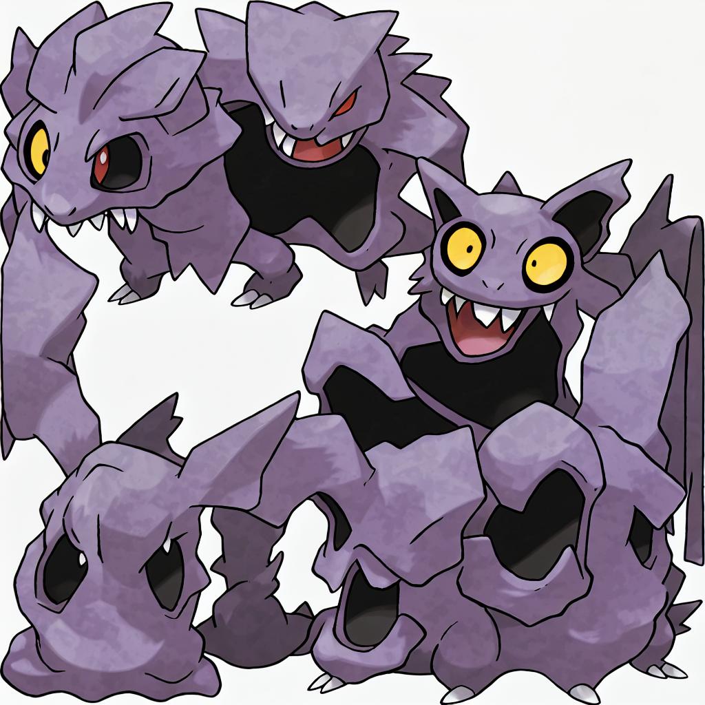  only a pokemon, gengar, ghost, poison, quadrupedal, creature, purple fur, (round body:1.2), short legs, toothy grin, (pointed ears:0.9), small teeth, upper jaw, fang like, lower jaw, red eyes, yellow pupils, short tail, levitate, float, silently, ghost type, versatile, wild, lurk, dark, abandoned places, graveyards, mischievous, shadows, appearance, fears, desires, manipulate, powerful, mysterious, unique abilities, mischievous personality, formidable, levitate, hide, shadows, attacks  hyperrealistic, full body, detailed clothing, highly detailed, cinematic lighting, stunningly beautiful, intricate, sharp focus, f/1. 8, 85mm, (centered image composition), (professionally color graded), ((bright soft diffused light)), volumetric fog, trending on instagram, trending on tumblr, HDR 4K, 8K