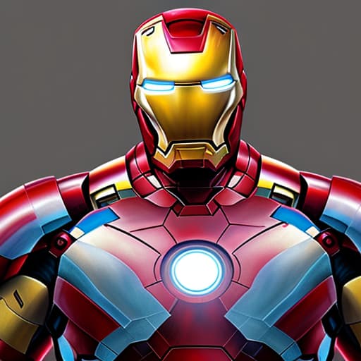  Iron man, highly detailed, digital painting