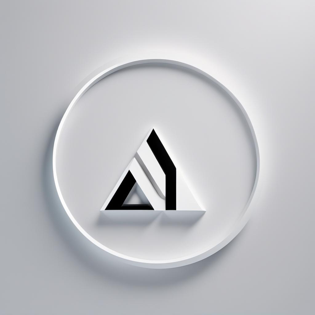  Create a logo that is exactly the same as the provided image: A minimalistic white circle with 'AI' written in bold, black letters in the center, and an additional small triangular play button surrounding it. The design should have a clean and modern aesthetic. hyperrealistic, full body, detailed clothing, highly detailed, cinematic lighting, stunningly beautiful, intricate, sharp focus, f/1. 8, 85mm, (centered image composition), (professionally color graded), ((bright soft diffused light)), volumetric fog, trending on instagram, trending on tumblr, HDR 4K, 8K