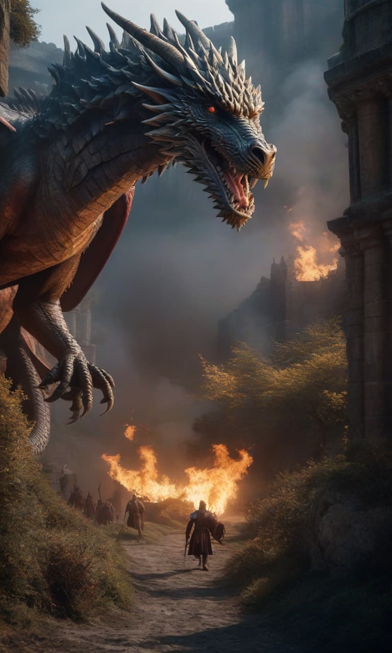  Game of Thrones: Joffrey Baratheon runs away with a dragon. hyperrealistic, full body, detailed clothing, highly detailed, cinematic lighting, stunningly beautiful, intricate, sharp focus, f/1. 8, 85mm, (centered image composition), (professionally color graded), ((bright soft diffused light)), volumetric fog, trending on instagram, trending on tumblr, HDR 4K, 8K