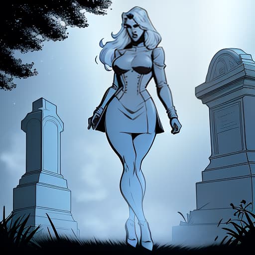  A sketch of a dark beautful girl in a cemetery, drawing in a comic style,, Graphic novel bold lines dynamic poses speech bubbles Frank Miller Alex Ross Jim Lee Fiona Staples Mike Mignola hyperrealistic, full body, detailed clothing, highly detailed, cinematic lighting, stunningly beautiful, intricate, sharp focus, f/1. 8, 85mm, (centered image composition), (professionally color graded), ((bright soft diffused light)), volumetric fog, trending on instagram, trending on tumblr, HDR 4K, 8K