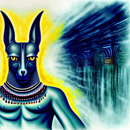  Anubis artistic painting