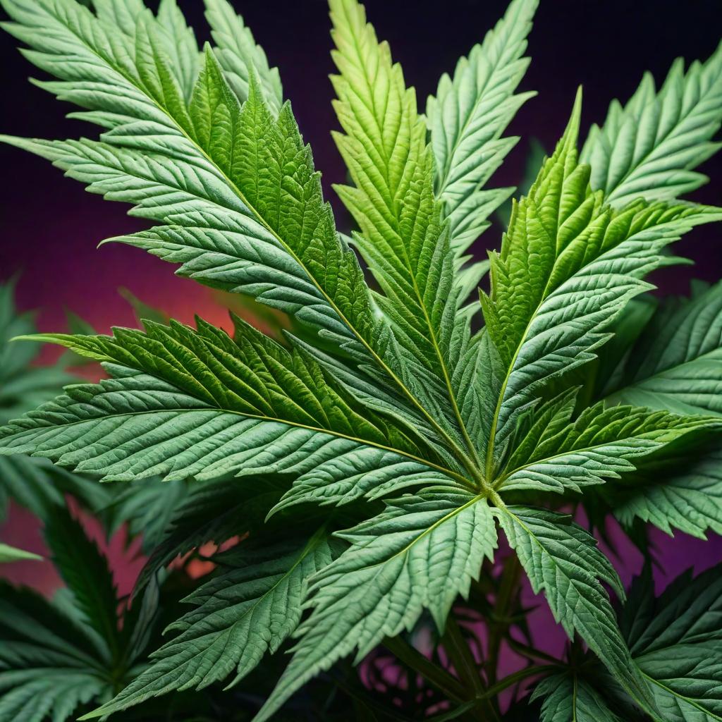  psychedelic animated marijuana leaf hyperrealistic, full body, detailed clothing, highly detailed, cinematic lighting, stunningly beautiful, intricate, sharp focus, f/1. 8, 85mm, (centered image composition), (professionally color graded), ((bright soft diffused light)), volumetric fog, trending on instagram, trending on tumblr, HDR 4K, 8K