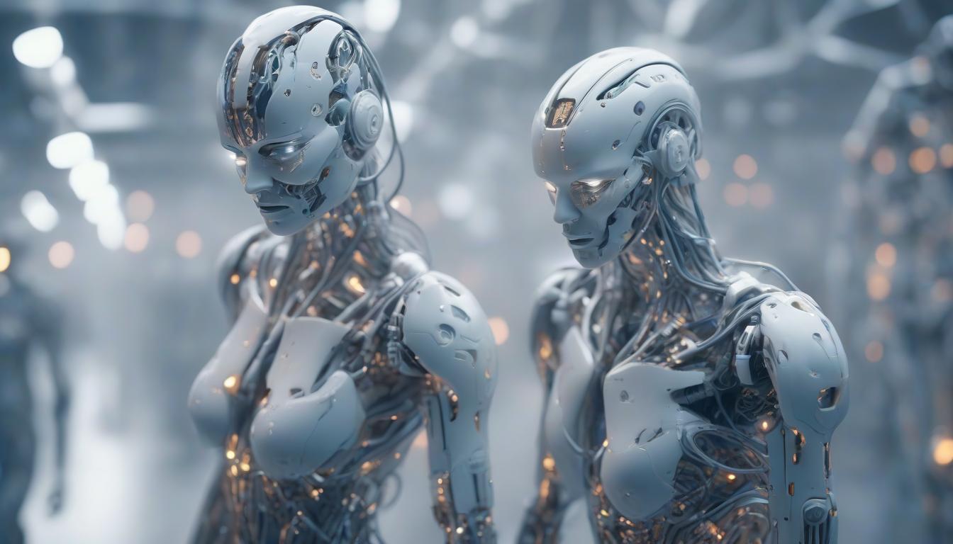  Neural networks and artificial intelligence in the world hyperrealistic, full body, detailed clothing, highly detailed, cinematic lighting, stunningly beautiful, intricate, sharp focus, f/1. 8, 85mm, (centered image composition), (professionally color graded), ((bright soft diffused light)), volumetric fog, trending on instagram, trending on tumblr, HDR 4K, 8K