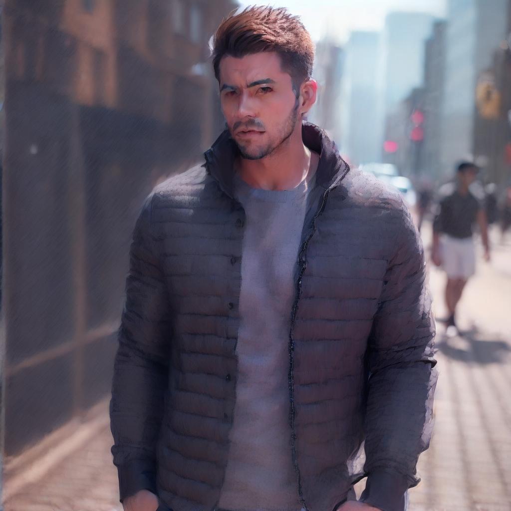  (man:2.0), (casual clothes1.5), hyperrealistic, full body, detailed clothing, highly detailed, cinematic lighting, stunningly beautiful, intricate, sharp focus, f/1. 8, 85mm, (centered image composition), (professionally color graded), ((bright soft diffused light)), volumetric fog, trending on instagram, trending on tumblr, HDR 4K, 8K