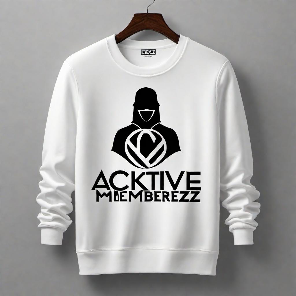  Create a logo for a clothing line called 'Acktive Memberz' that looks similar to the provided image. The logo should have a minimalist and modern design, with clean lines and a professional look. Use a monochromatic color scheme, preferably black and white, and incorporate elements that represent activity and membership. The text should be bold and stylized, resembling the overall aesthetic of the provided logo. hyperrealistic, full body, detailed clothing, highly detailed, cinematic lighting, stunningly beautiful, intricate, sharp focus, f/1. 8, 85mm, (centered image composition), (professionally color graded), ((bright soft diffused light)), volumetric fog, trending on instagram, trending on tumblr, HDR 4K, 8K