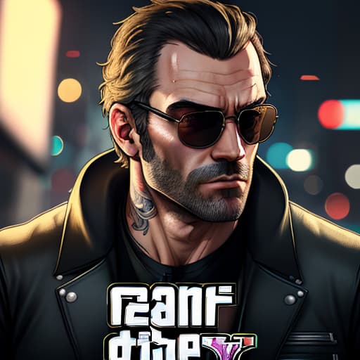  gtav style, (best quality), ((artwork gta5 heavily stylized)), poster design, detailed, highly detailed, sunglasses, masterpiece, highres hyperrealistic, full body, detailed clothing, highly detailed, cinematic lighting, stunningly beautiful, intricate, sharp focus, f/1. 8, 85mm, (centered image composition), (professionally color graded), ((bright soft diffused light)), volumetric fog, trending on instagram, trending on tumblr, HDR 4K, 8K