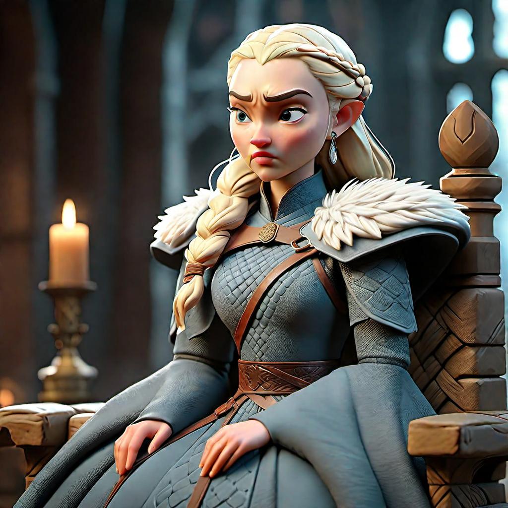  Game of Thrones hyperrealistic, full body, detailed clothing, highly detailed, cinematic lighting, stunningly beautiful, intricate, sharp focus, f/1. 8, 85mm, (centered image composition), (professionally color graded), ((bright soft diffused light)), volumetric fog, trending on instagram, trending on tumblr, HDR 4K, 8K