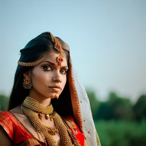 portrait+ style  Indian 