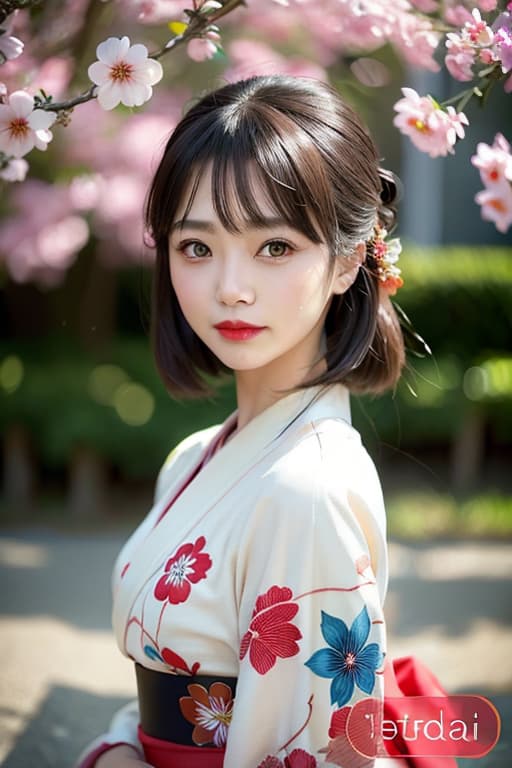  Beautiful kimono, between Japan, sitting, smiling, uploaded hairstyles, hair ornaments, red lipstick, (Masterpiece, BestQuality:1.3), (ultra detailed:1.2), (hyperrealistic:1.3), (RAW photo:1.2),High detail RAW color photo, professional photograph, (Photorealistic:1.4), (realistic:1.4), ,professional lighting, (japanese), beautiful face, (realistic face)