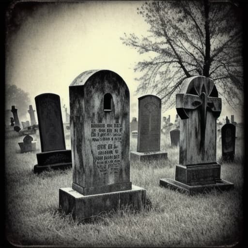  A rustic old timey creepy graveyard.