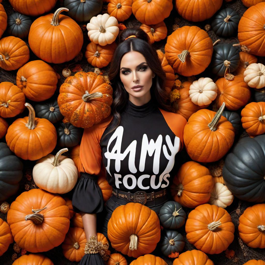  The name 'Amy', written in clear, bold letters, surrounded by Halloween pumpkins. The pumpkins should have various spooky and fun expressions, with some having carved faces and others decorated in typical Halloween styles. The background should have a dark and spooky Halloween vibe to enhance the theme. hyperrealistic, full body, detailed clothing, highly detailed, cinematic lighting, stunningly beautiful, intricate, sharp focus, f/1. 8, 85mm, (centered image composition), (professionally color graded), ((bright soft diffused light)), volumetric fog, trending on instagram, trending on tumblr, HDR 4K, 8K