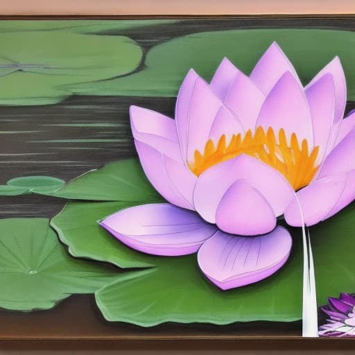  Image of 1 white lotus flower in heaven with serenity tone and holy spirituality mood create overall image in very lovely pastel palette