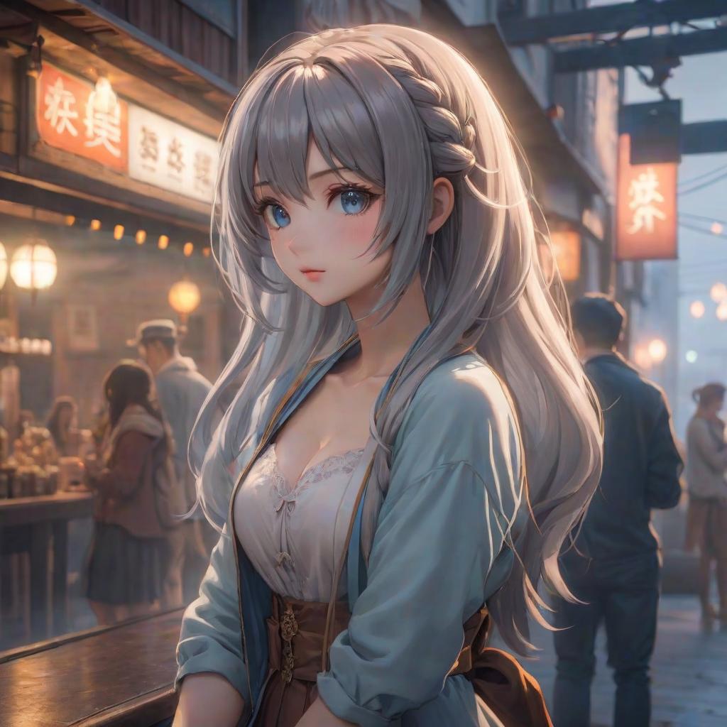  anime hairstyle for a girl hyperrealistic, full body, detailed clothing, highly detailed, cinematic lighting, stunningly beautiful, intricate, sharp focus, f/1. 8, 85mm, (centered image composition), (professionally color graded), ((bright soft diffused light)), volumetric fog, trending on instagram, trending on tumblr, HDR 4K, 8K