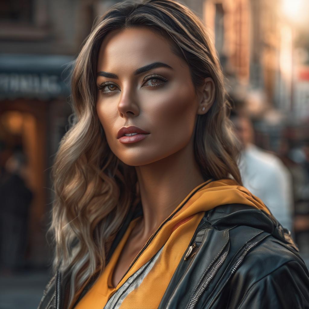  Girl say "Ronaldo"  hyperrealistic, full body, detailed clothing, highly detailed, cinematic lighting, stunningly beautiful, intricate, sharp focus, f/1. 8, 85mm, (centered image composition), (professionally color graded), ((bright soft diffused light)), volumetric fog, trending on instagram, trending on tumblr, HDR 4K, 8K