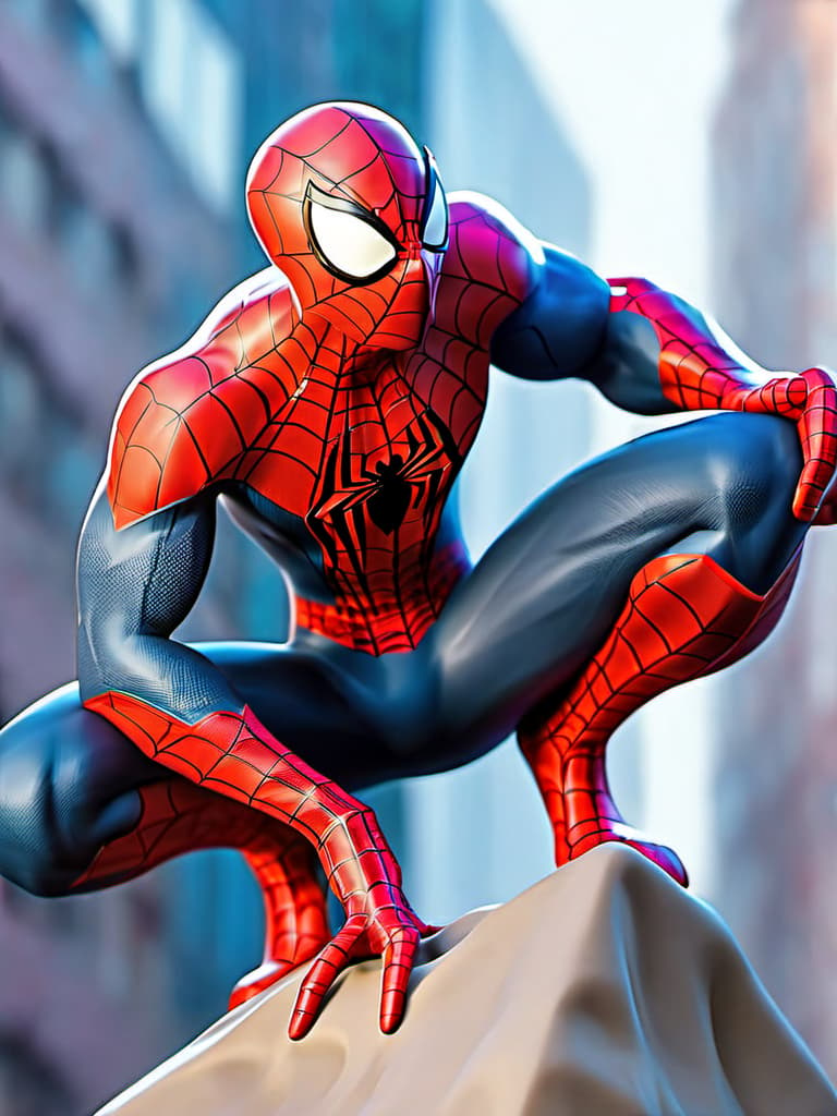  masterpiece, best quality,spiderman, city background hyperrealistic, full body, detailed clothing, highly detailed, cinematic lighting, stunningly beautiful, intricate, sharp focus, f/1. 8, 85mm, (centered image composition), (professionally color graded), ((bright soft diffused light)), volumetric fog, trending on instagram, trending on tumblr, HDR 4K, 8K