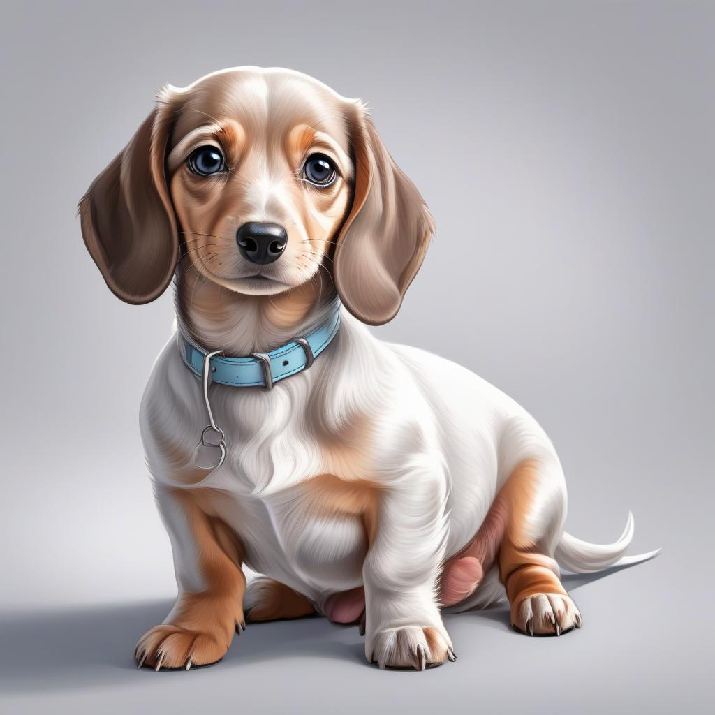  line art drawing funny dachshund puppy close up, cartoon style, flat style, contours, coloring book for kids, black and white drawing . professional, sleek, modern, minimalist, graphic, line art, vector graphics hyperrealistic, full body, detailed clothing, highly detailed, cinematic lighting, stunningly beautiful, intricate, sharp focus, f/1. 8, 85mm, (centered image composition), (professionally color graded), ((bright soft diffused light)), volumetric fog, trending on instagram, trending on tumblr, HDR 4K, 8K