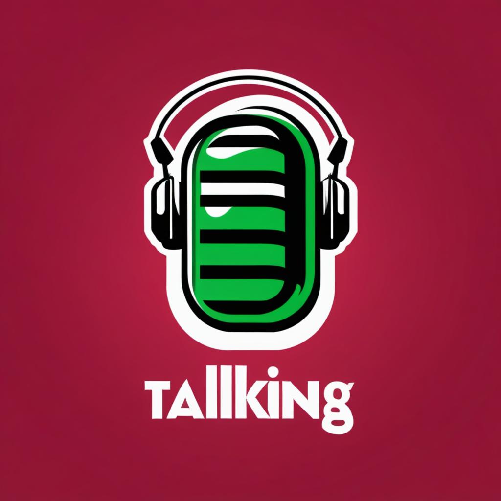  Logo, Crea un logo per podcast intitolato “Talking”