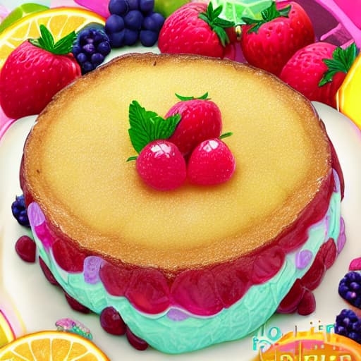  torta de gelatina con frutas logo