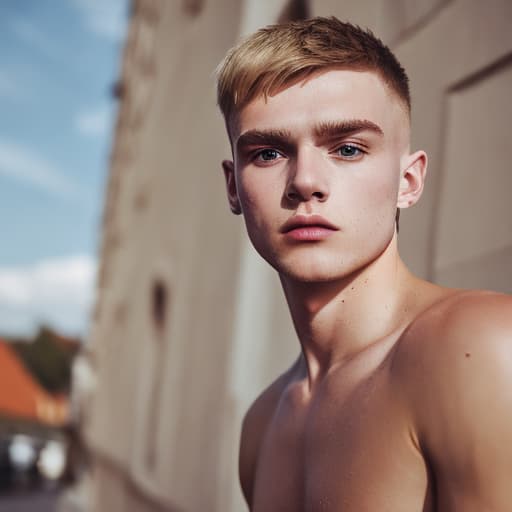 portrait+ style czech homosexual twink blonde very cute dude face