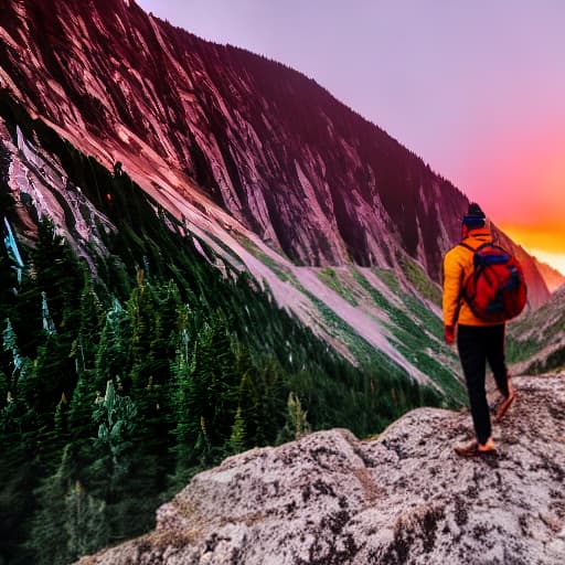  a man standing in a mountain wearing a straw hat hyperrealistic, full body, detailed clothing, highly detailed, cinematic lighting, stunningly beautiful, intricate, sharp focus, f/1. 8, 85mm, (centered image composition), (professionally color graded), ((bright soft diffused light)), volumetric fog, trending on instagram, trending on tumblr, HDR 4K, 8K