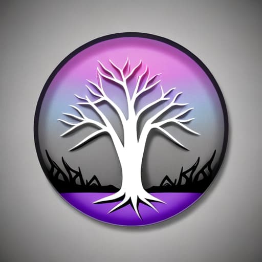  Modern 3D Tooth icon with sunrise , tree roots emphasizing a new beginning, using Colors of black white grey blue purple teal with modern font that says Day 1 Dental.